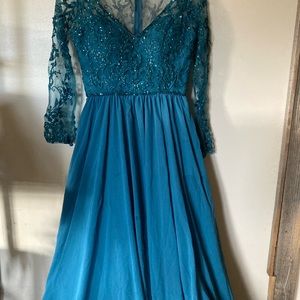 Turquoise gown